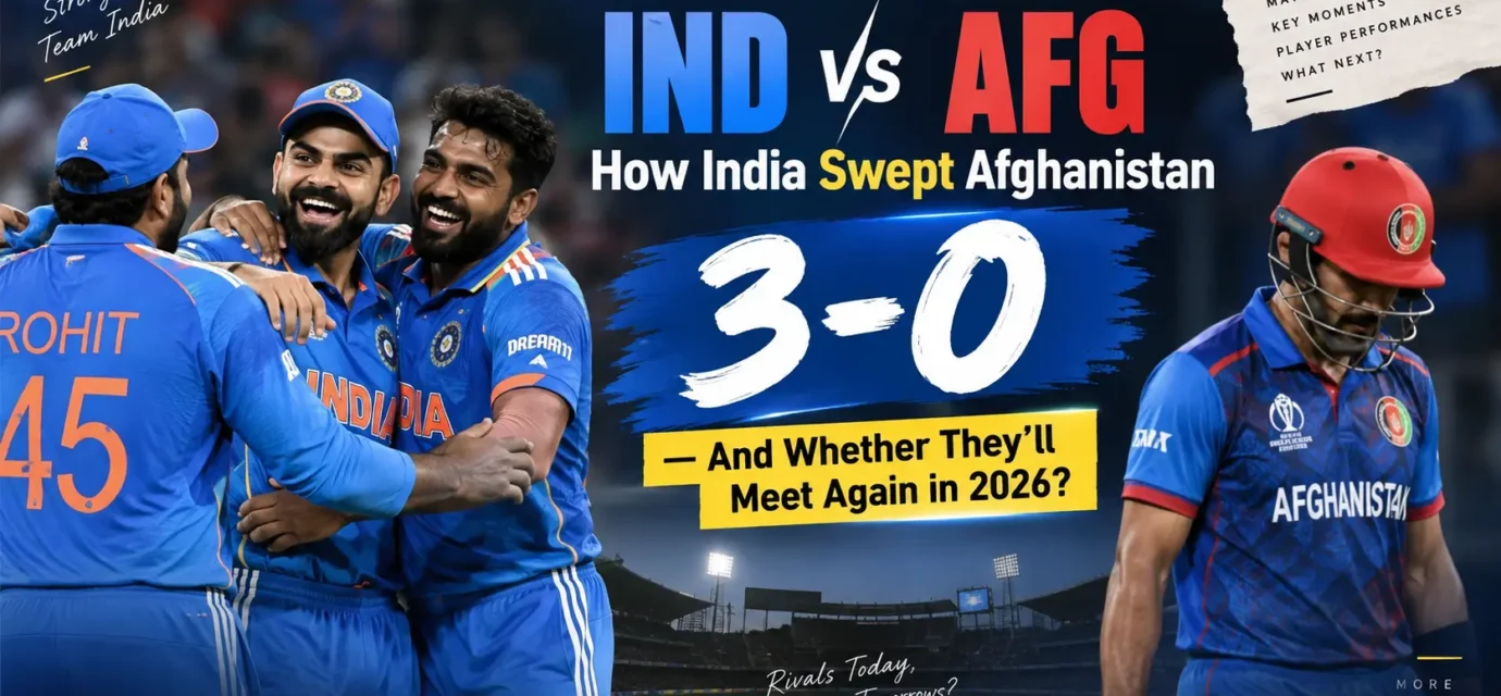 IND vs AFG How India Swept Afghanistan 3-0