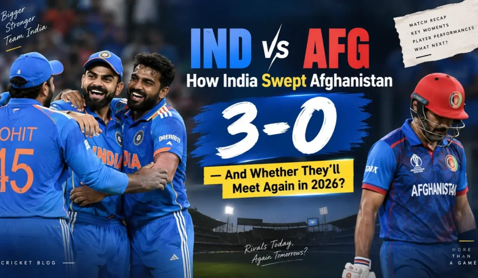 IND vs AFG How India Swept Afghanistan 3-0